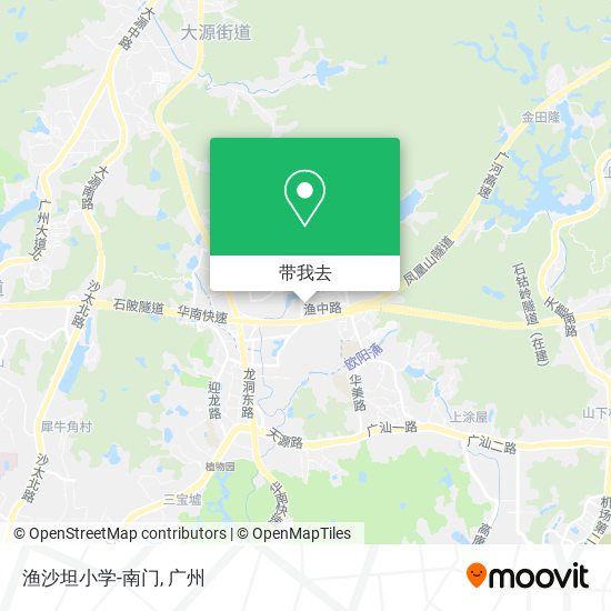 渔沙坦小学-南门地图