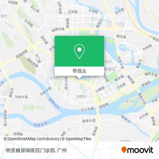 明景糖尿病医院门诊部地图