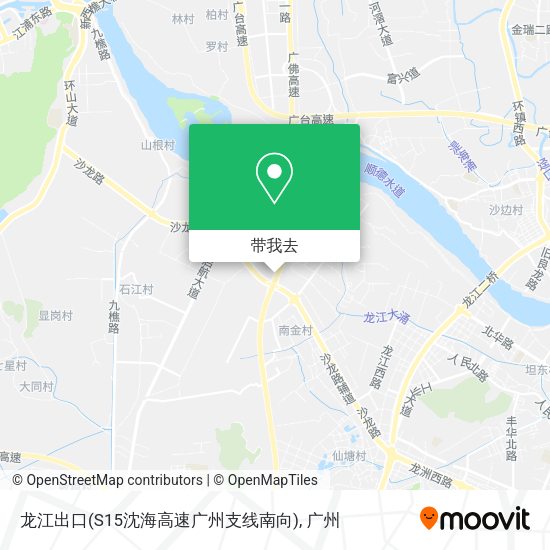 龙江出口(S15沈海高速广州支线南向)地图