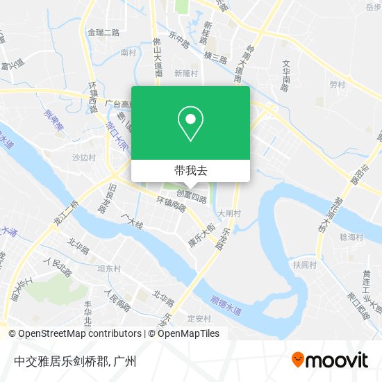 中交雅居乐剑桥郡地图