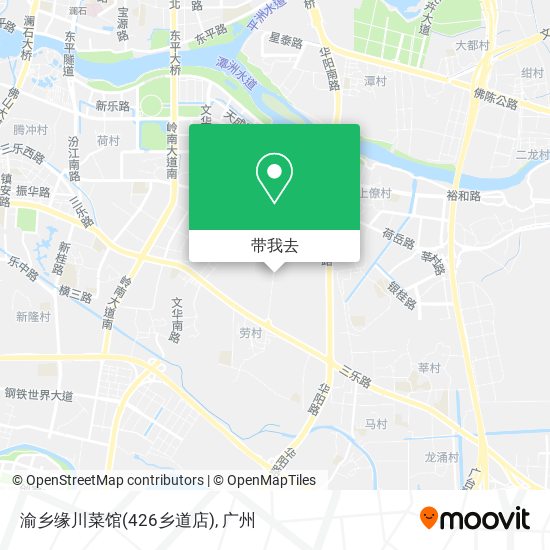 渝乡缘川菜馆(426乡道店)地图