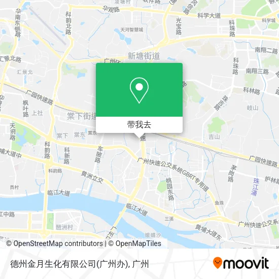 德州金月生化有限公司(广州办)地图