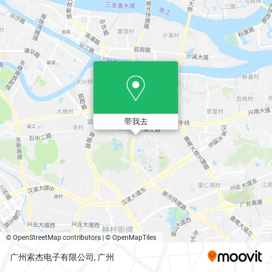 广州索杰电子有限公司地图