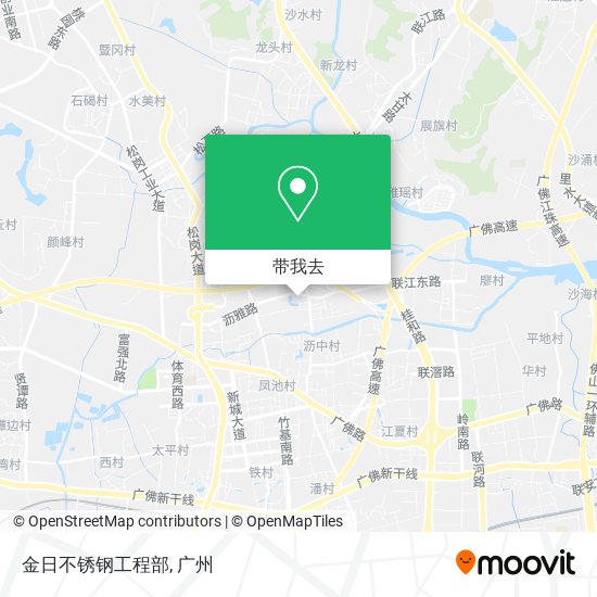 金日不锈钢工程部地图