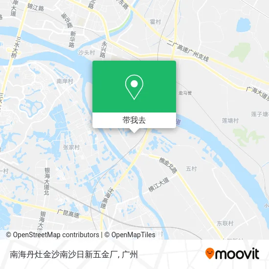 南海丹灶金沙南沙日新五金厂地图