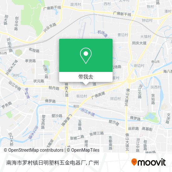 南海市罗村镇日明塑料五金电器厂地图
