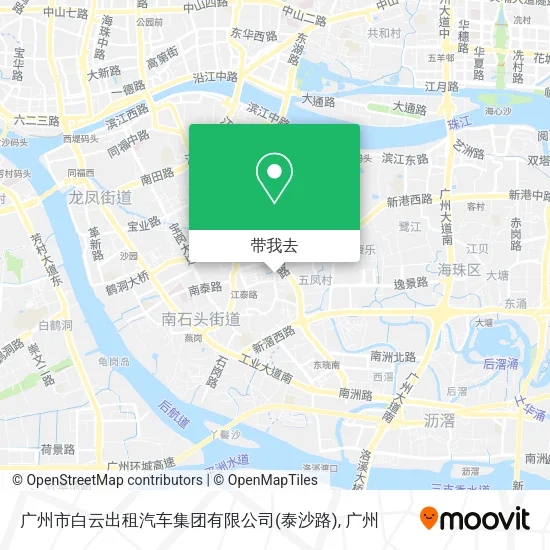 广州市白云出租汽车集团有限公司(泰沙路)地图