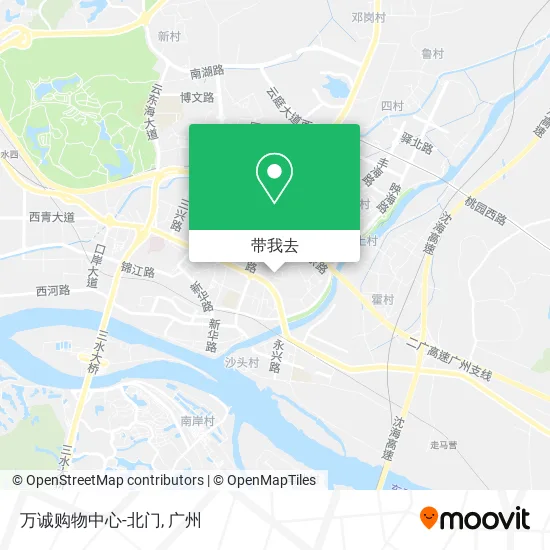 万诚购物中心-北门地图