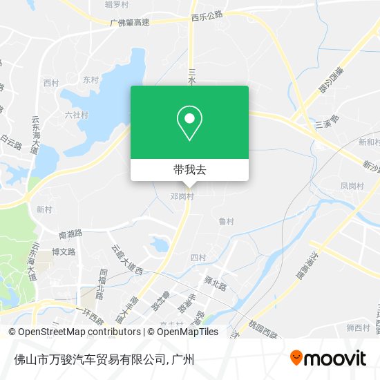 佛山市万骏汽车贸易有限公司地图