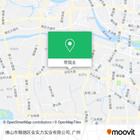 佛山市顺德区金实力实业有限公司地图