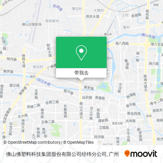 佛山佛塑料科技集团股份有限公司经纬分公司地图