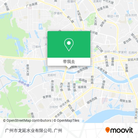 广州市龙延水业有限公司地图