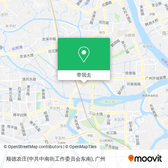 顺德农庄(中共中南街工作委员会东南)地图