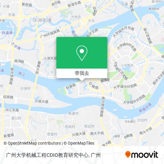 广州大学机械工程CDIO教育研究中心地图