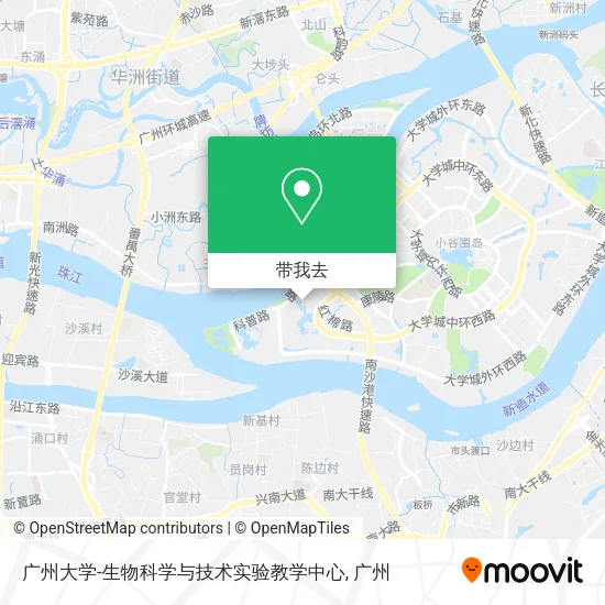 广州大学-生物科学与技术实验教学中心地图