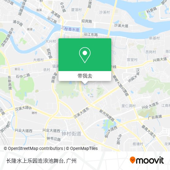 长隆水上乐园造浪池舞台地图