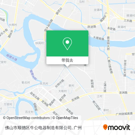 佛山市顺德区牛公电器制造有限公司地图