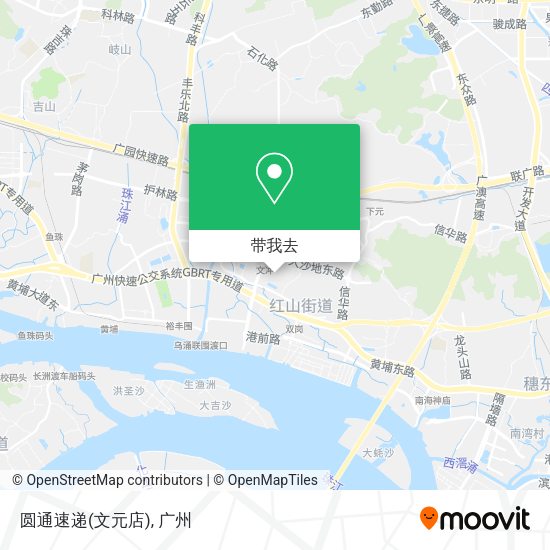圆通速递(文元店)地图