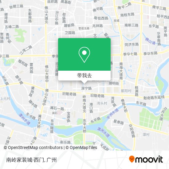 南岭家装城-西门地图
