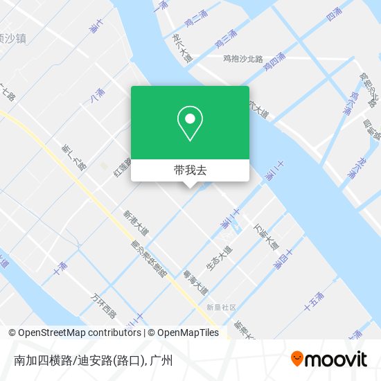 南加四横路/迪安路(路口)地图