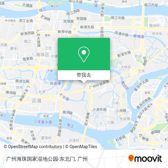 广州海珠国家湿地公园-东北门地图