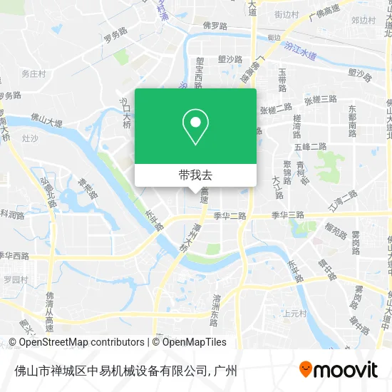 佛山市禅城区中易机械设备有限公司地图