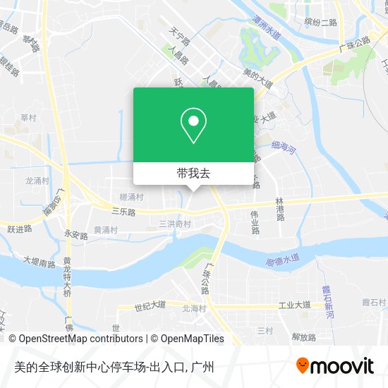 美的全球创新中心停车场-出入口地图