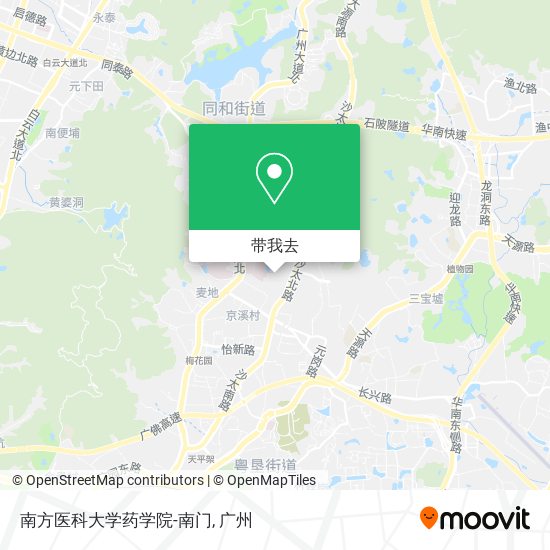 南方医科大学药学院-南门地图