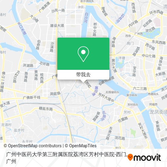广州中医药大学第三附属医院荔湾区芳村中医院-西门地图