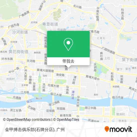 金甲搏击俱乐部(石牌分店)地图