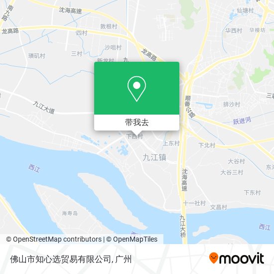 佛山市知心选贸易有限公司地图