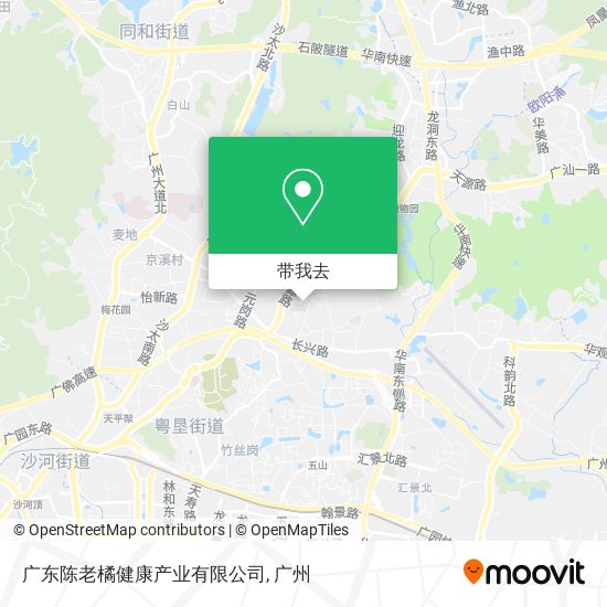 广东陈老橘健康产业有限公司地图