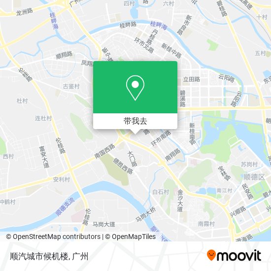 顺汽城市候机楼地图