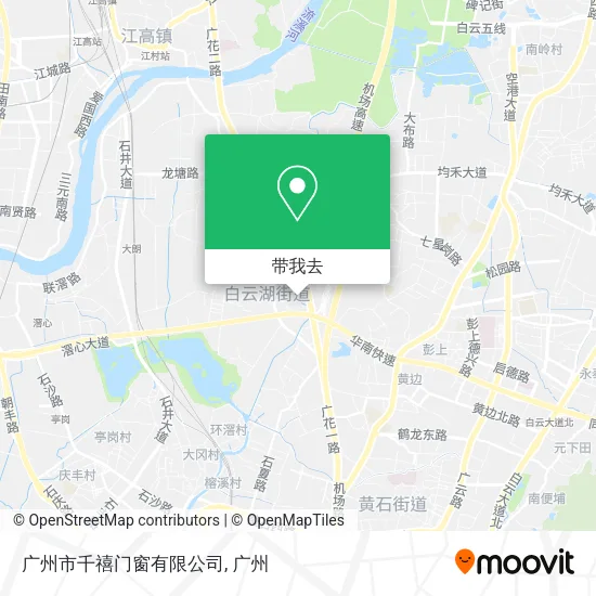 广州市千禧门窗有限公司地图