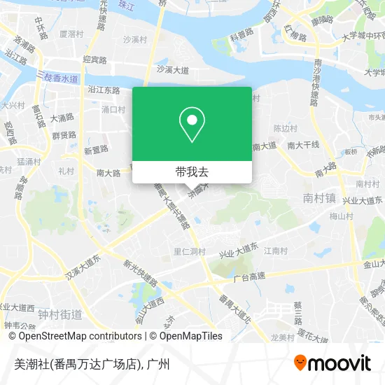 美潮社(番禺万达广场店)地图
