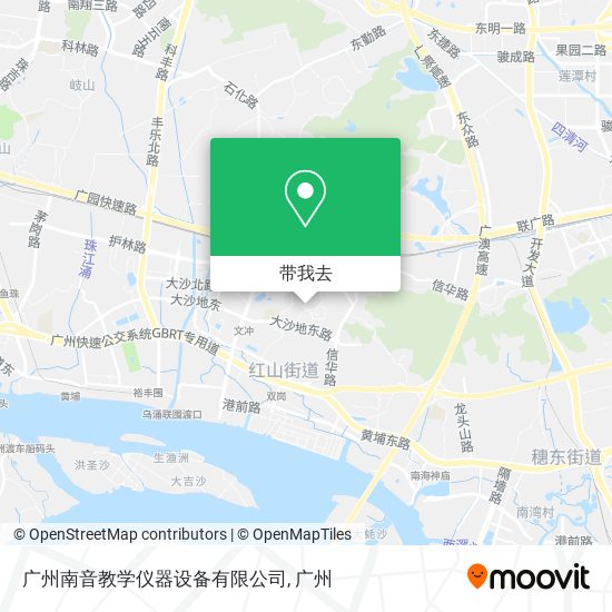 广州南音教学仪器设备有限公司地图