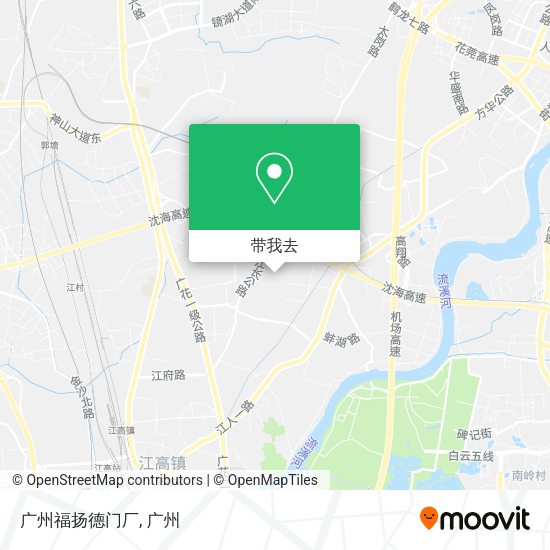 广州福扬德门厂地图