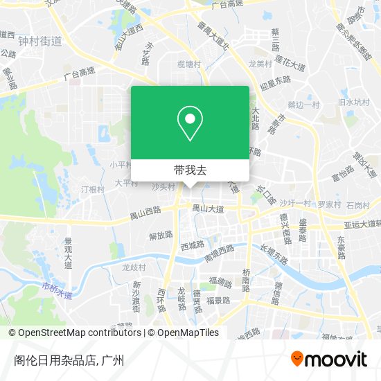 阁伦日用杂品店地图