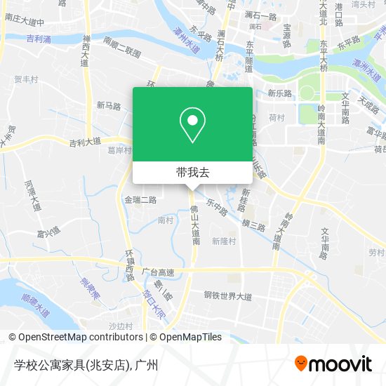 学校公寓家具(兆安店)地图