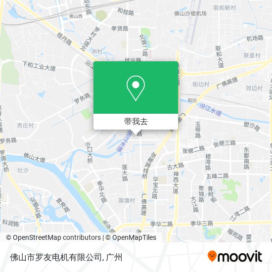 佛山市罗友电机有限公司地图
