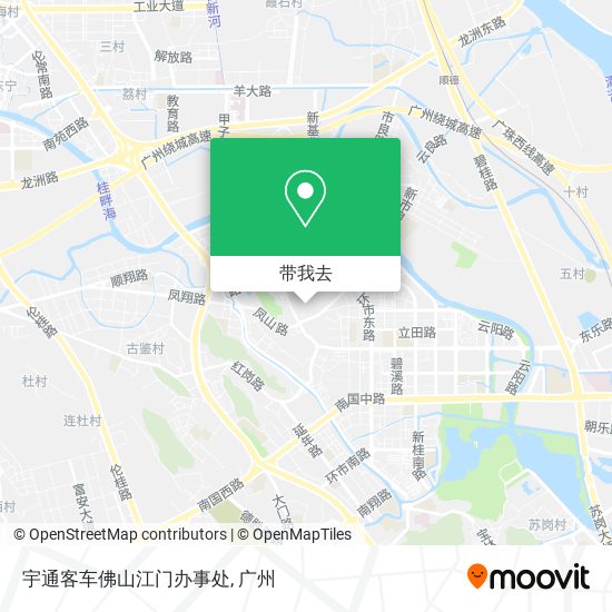 宇通客车佛山江门办事处地图
