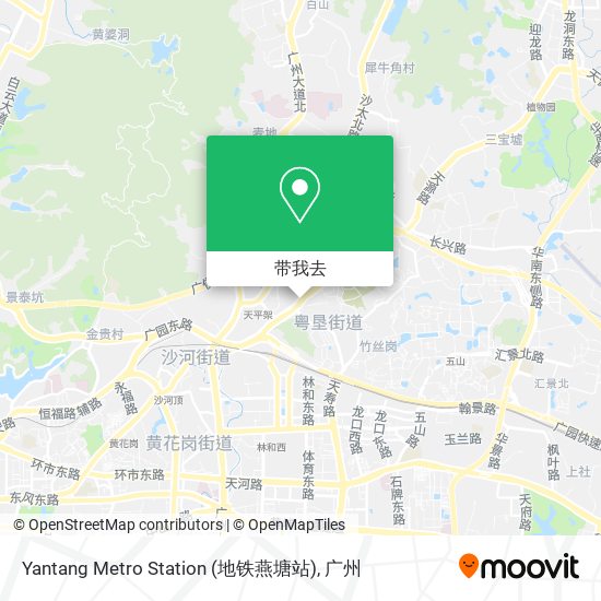 Yantang Metro Station (地铁燕塘站)地图