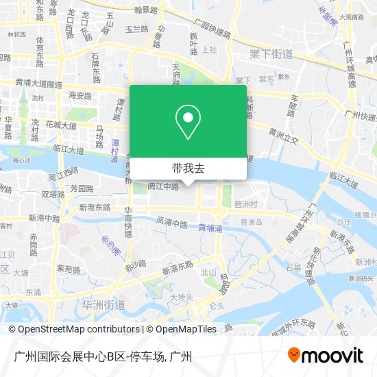 广州国际会展中心B区-停车场地图