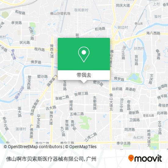 佛山啊市贝索斯医疗器械有限公司地图