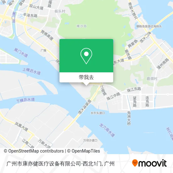 广州市康亦健医疗设备有限公司-西北1门地图