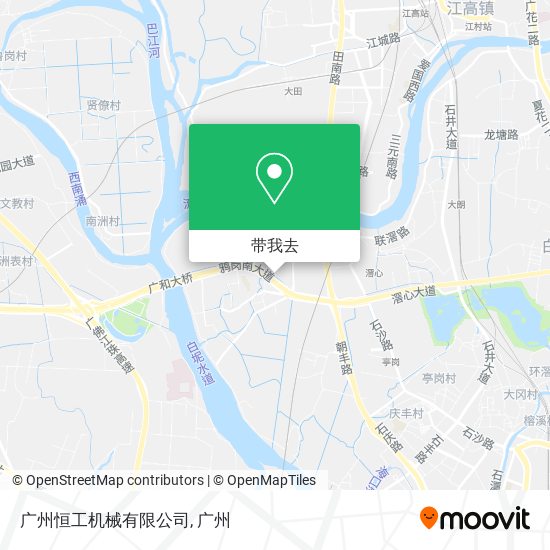 广州恒工机械有限公司地图