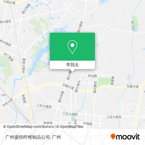 广州盛恒纤维制品公司地图