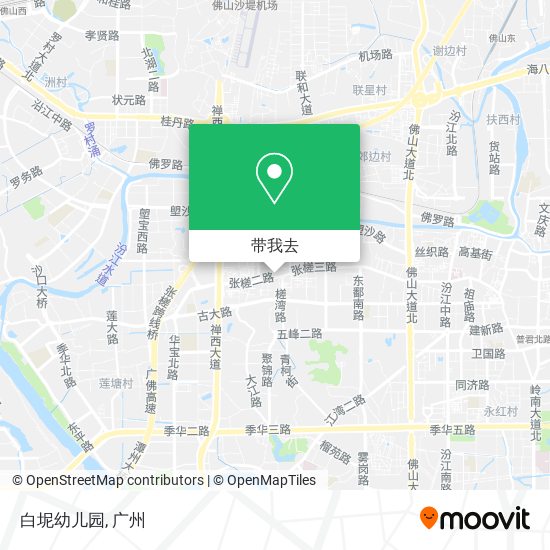 白坭幼儿园地图