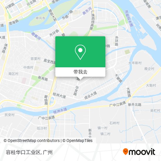 容桂华口工业区地图