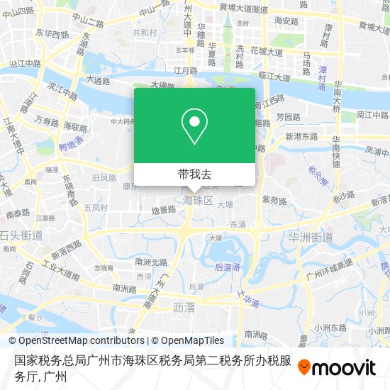 国家税务总局广州市海珠区税务局第二税务所办税服务厅地图